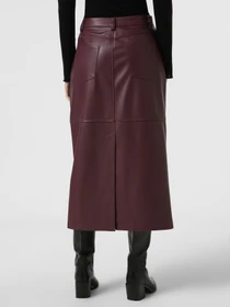Юбки Only VERONA FAUX LEATHER LONG SKIRT модель 15350363_Mauve Wine Фото