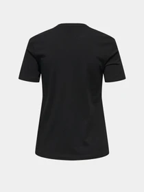 Футболки и поло Only MARCY S/S BOX TOP модель 15357554_Black W. sequins heart Фото