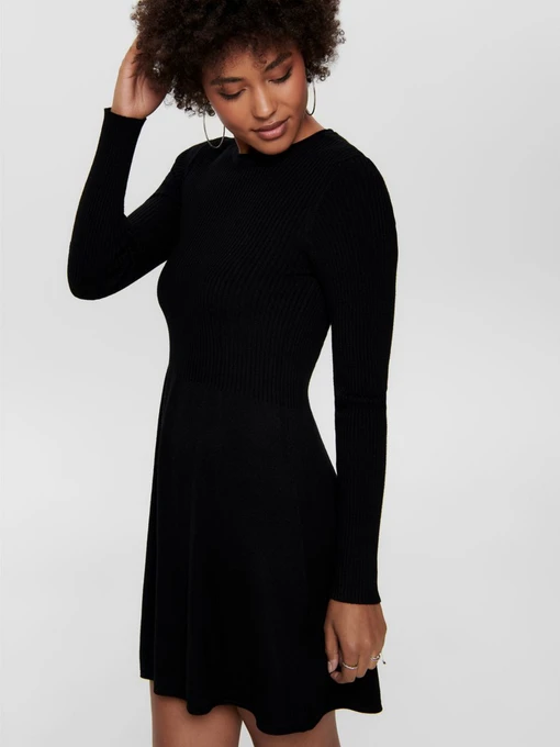 Сукні Only ALMA L/S O-NECK DRESS модель 15185761_Black Фото
