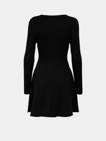 Платья Only ALMA L/S O-NECK DRESS модель 15185761_Black Фото