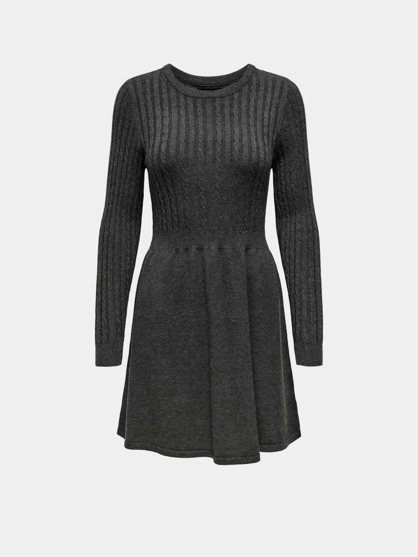 Платья Only FIA LS CABLE DRESS модель 15306551_Dark Grey Melange Платья Only FIA LS CABLE DRESS модель 15306551_Dark Grey Melange Фото