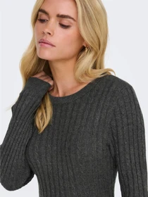 Платья Only FIA LS CABLE DRESS модель 15306551_Dark Grey Melange Фото
