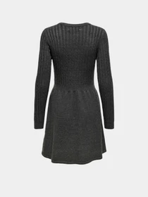 Платья Only FIA LS CABLE DRESS модель 15306551_Dark Grey Melange Фото