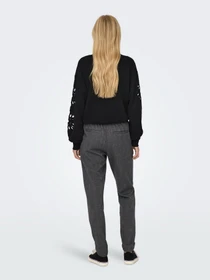 Брюки Only POPTRASH-ELISE EASY MELANGE PA модель 15309862_Dark Grey Melange Фото