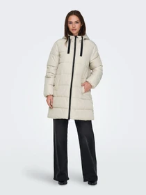 Куртки та дублянки Only CLAIR PUFFER HOOD COAT модель 15323232_Pumice Stone Фото