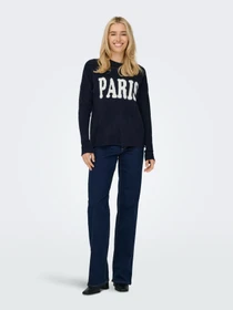 Свитры и кардиганы Only JERICO L/S PULLOVER модель 15339731_Dark Navy CD PARIS Фото