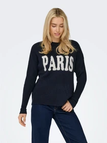 Свитры и кардиганы Only JERICO L/S PULLOVER модель 15339731_Dark Navy CD PARIS Фото