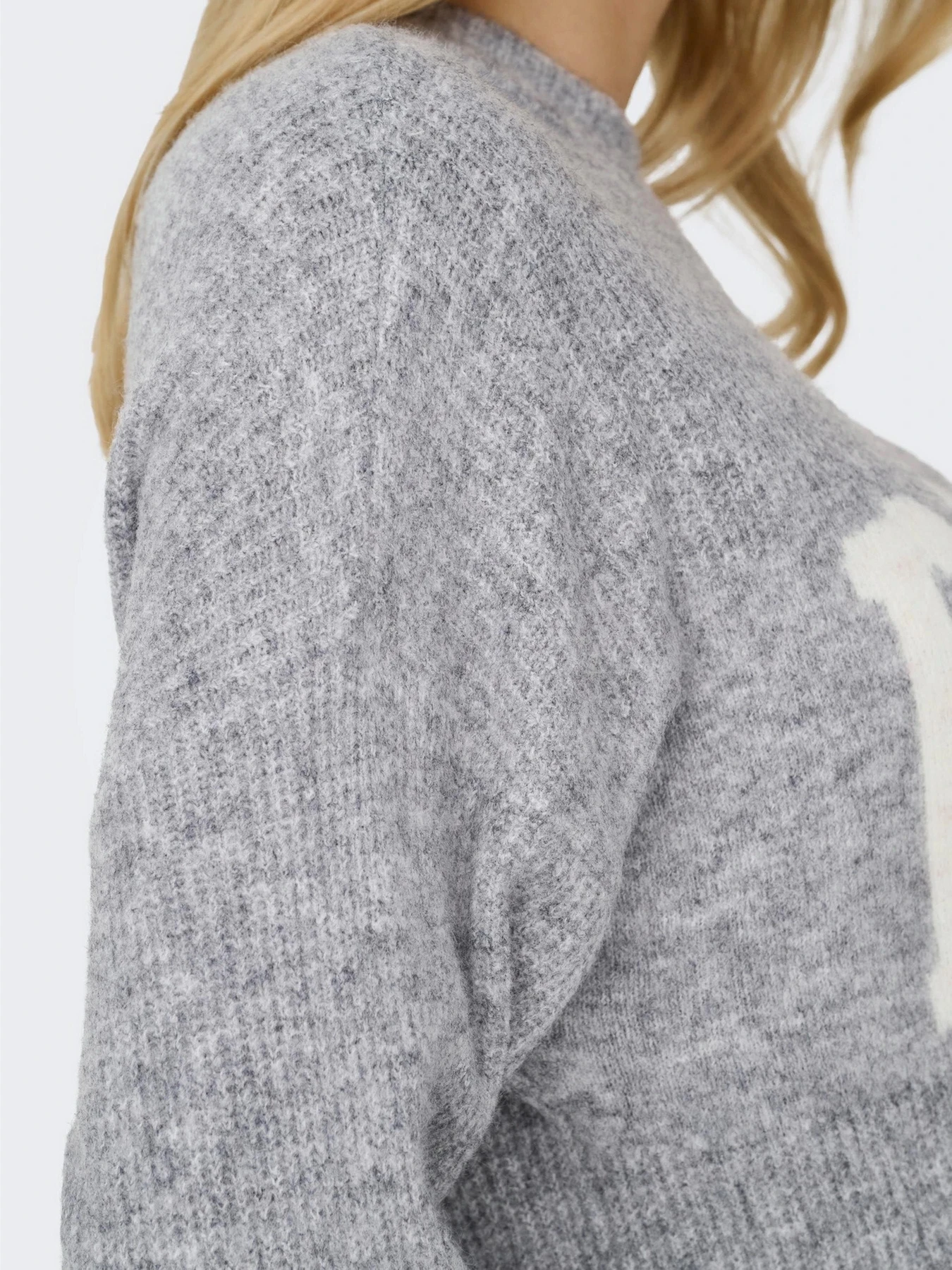 Свитры и кардиганы Only JERICO L/S PULLOVER модель 15339731_Grey Melange  CD PARIS Фото