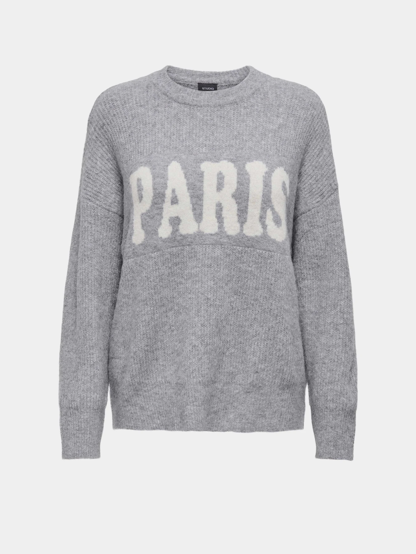 Свитры и кардиганы Only JERICO L/S PULLOVER модель 15339731_Grey Melange  CD PARIS Фото