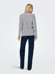 Свитры и кардиганы Only JERICO L/S PULLOVER модель 15339731_Grey Melange  CD PARIS Фото
