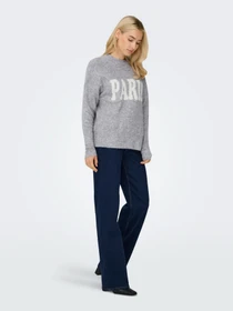 Свитры и кардиганы Only JERICO L/S PULLOVER модель 15339731_Grey Melange  CD PARIS Фото