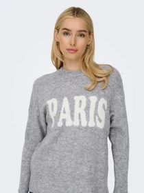Свитры и кардиганы Only JERICO L/S PULLOVER модель 15339731_Grey Melange  CD PARIS Фото