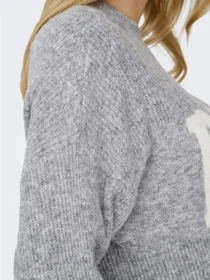 Свитры и кардиганы Only JERICO L/S PULLOVER модель 15339731_Grey Melange  CD PARIS Фото