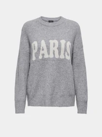 Свитры и кардиганы Only JERICO L/S PULLOVER модель 15339731_Grey Melange  CD PARIS Фото