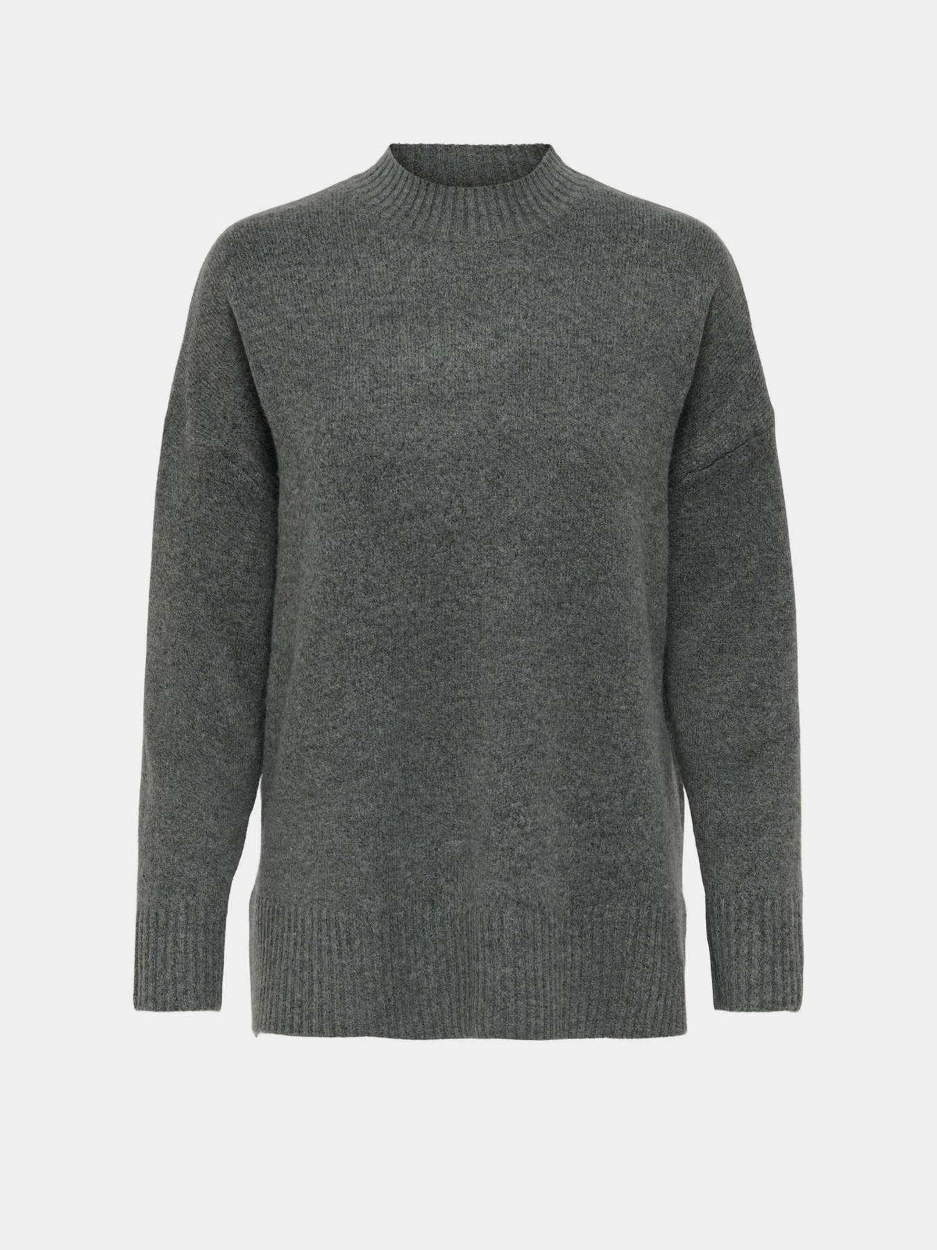 Свитры и кардиганы Only HAZEL LS HIGHNECK OVERS PULL K модель 15352853_Balsam Green Melange Фото