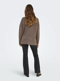 Светри та кардигани Only HAZEL LS HIGHNECK OVERS PULL K модель 15352853_Brown Lentil Melange Фото