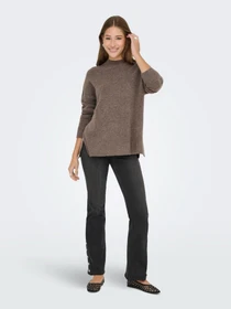 Светри та кардигани Only HAZEL LS HIGHNECK OVERS PULL K модель 15352853_Brown Lentil Melange Фото