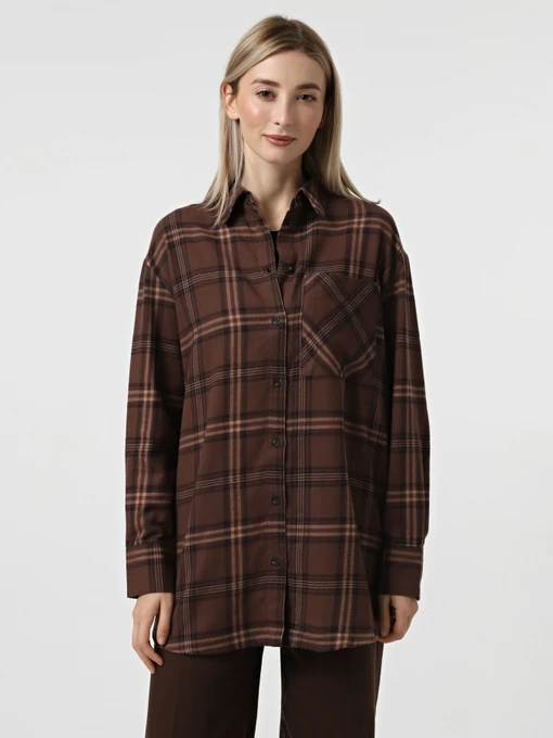 Рубашки Only JULIANA LIFE LS LOOSE CHECK SH модель 15356763_Shopping Bag TEXANA Фото