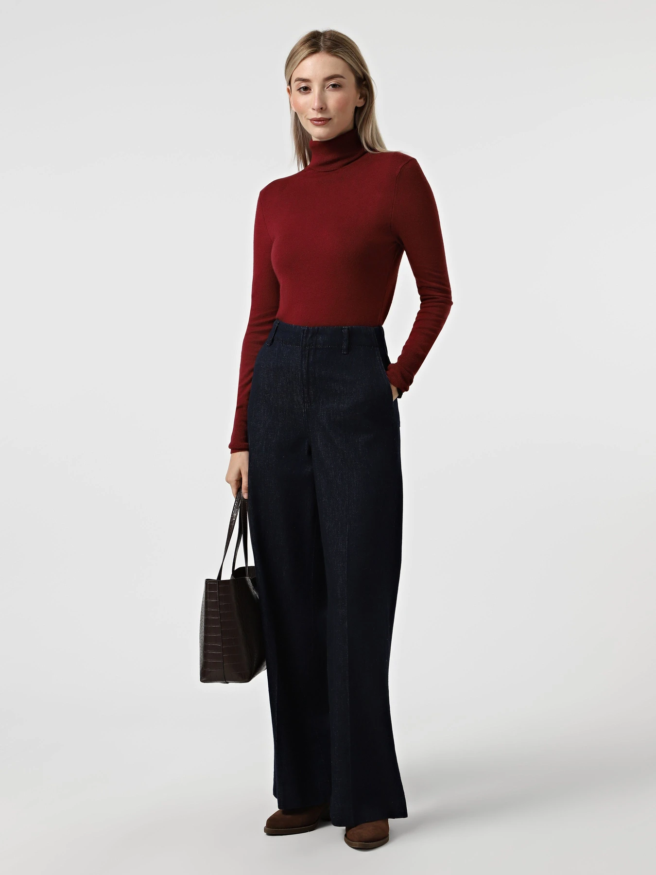 Светри та кардигани Only VENICE LIFE LS ROLL PULLOVER модель 15183772_Cabernet Фото
