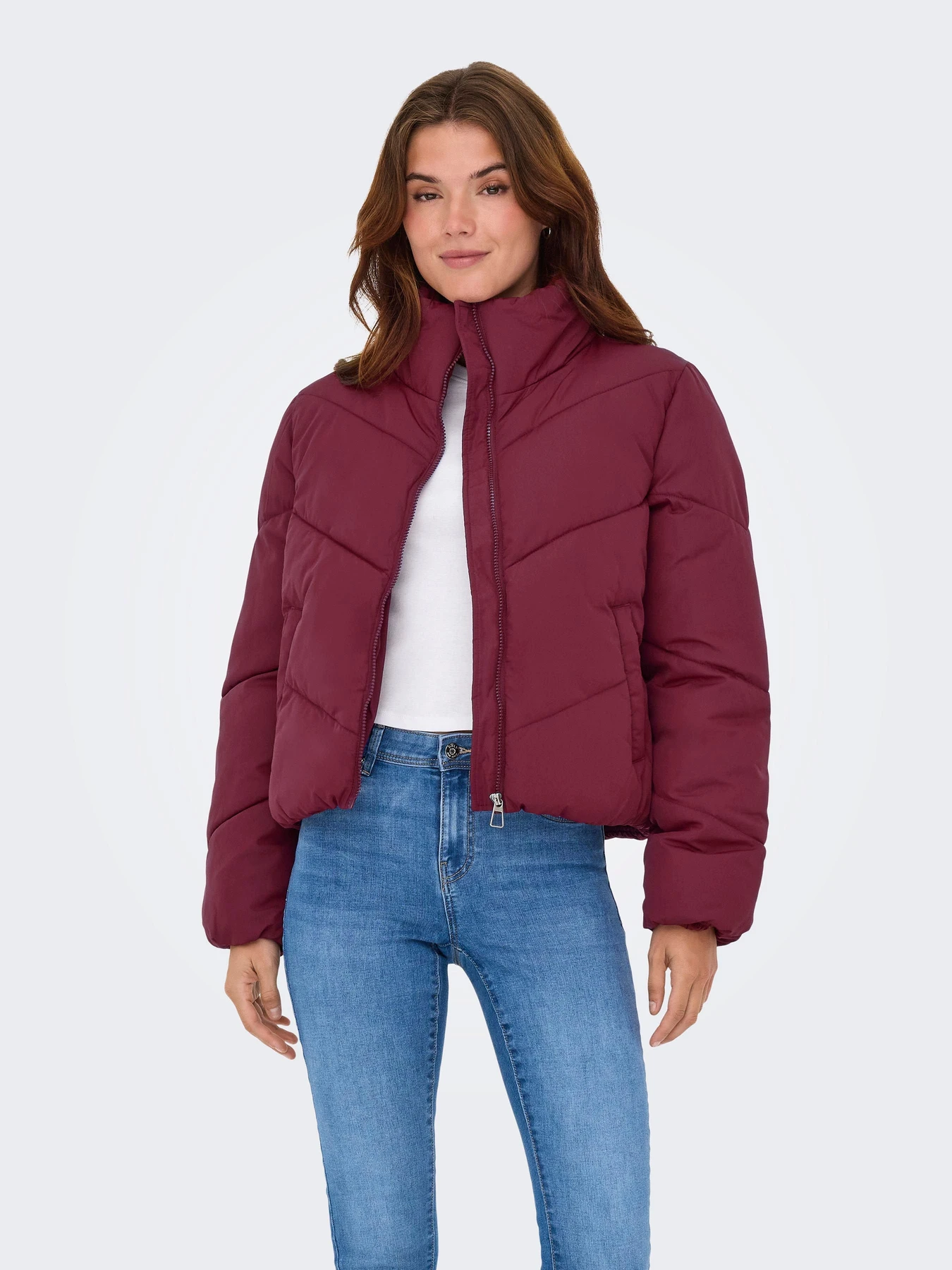 Куртки та дублянки Only MAGGI LIFE SOLID PUFFER модель 15308639_Cabernet Фото
