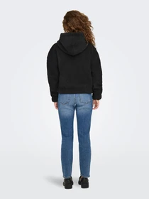 Куртки и дубленки Only TANJA TEDDY HOOD JACKET модель 15335779_Black Фото