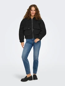 Куртки и дубленки Only TANJA TEDDY HOOD JACKET модель 15335779_Black Фото