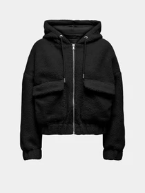 Куртки и дубленки Only TANJA TEDDY HOOD JACKET модель 15335779_Black Фото