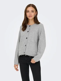Свитры и кардиганы Only PIEMONTE L/S CARDIGAN модель 15344118_Light Grey Melange Фото