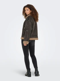 Куртки и дубленки Only KENDRA LIFE BOND OVERSIZJACKET модель 15348991_Chocolate Torte COCOA CRÉM Фото
