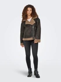 Куртки и дубленки Only KENDRA LIFE BOND OVERSIZJACKET модель 15348991_Chocolate Torte COCOA CRÉM Фото