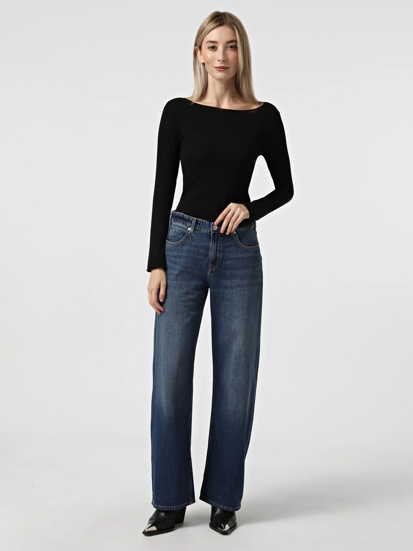 Джинси Only COBAIN REG WIDE MB DNM модель 15354892_Medium Blue Denim Джинси Only COBAIN REG WIDE MB DNM модель 15354892_Medium Blue Denim Фото