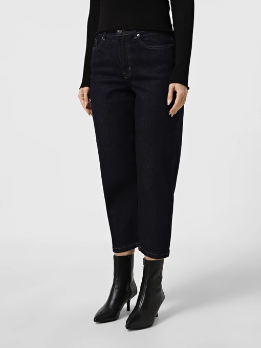 Джинсы Only EMILY HW MOM CROP DNM модель 15356761_Dark Blue Denim RINSE Фото