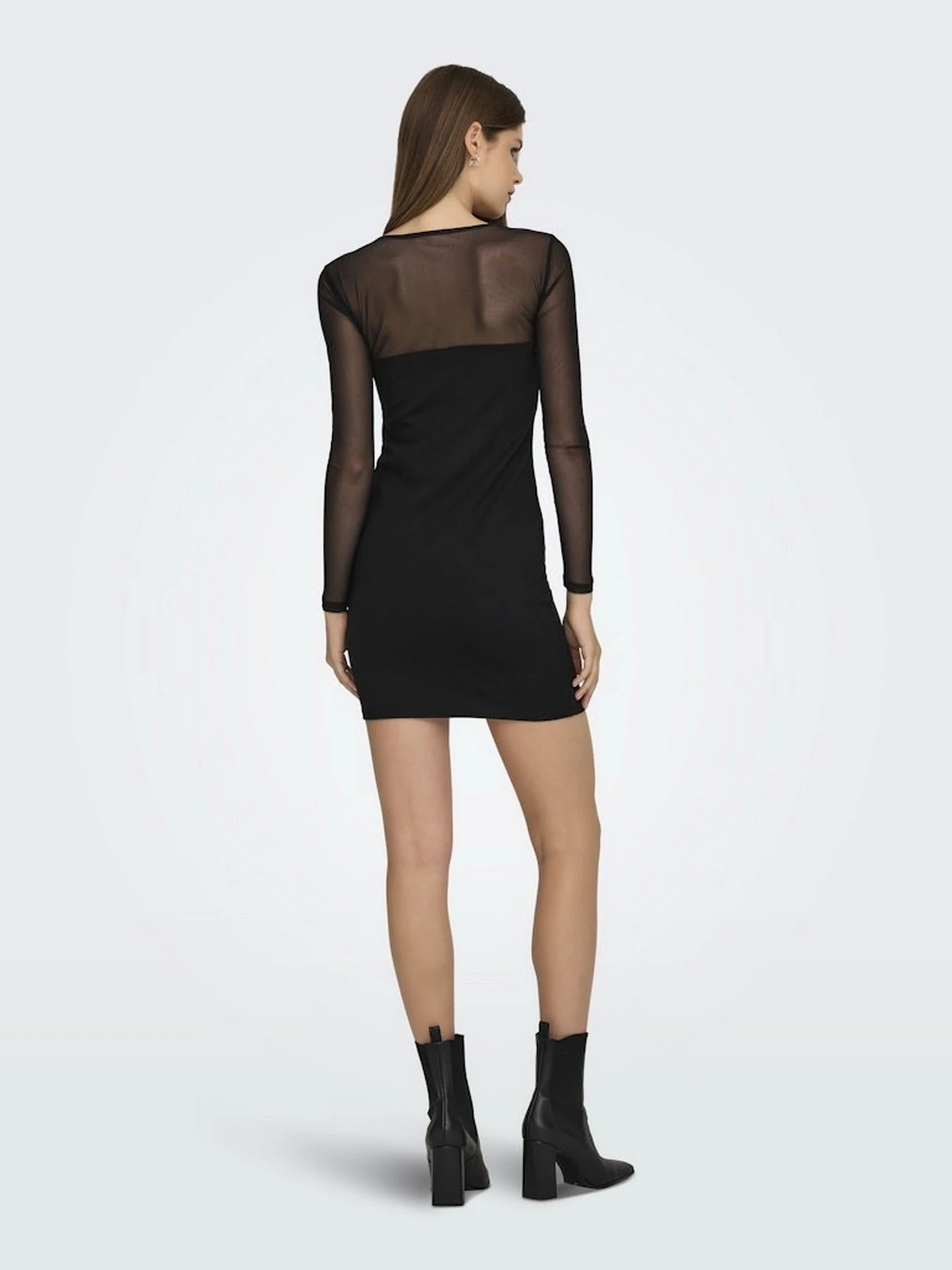 Платья Only HEART-BECKI L/S MIX BODYCONDRE модель 15358439_Black Фото