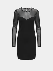 Платья Only HEART-BECKI L/S MIX BODYCONDRE модель 15358439_Black Фото