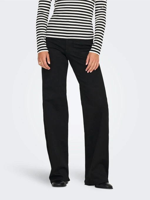 Джинси Only MADISON BLUSH HW WIDE DNM модель 15301338_Black Denim Фото