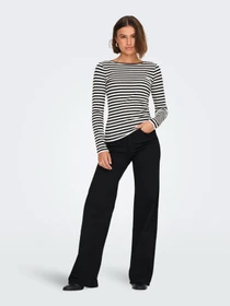 Джинсы Only MADISON BLUSH HW WIDE DNM модель 15301338_Black Denim Фото