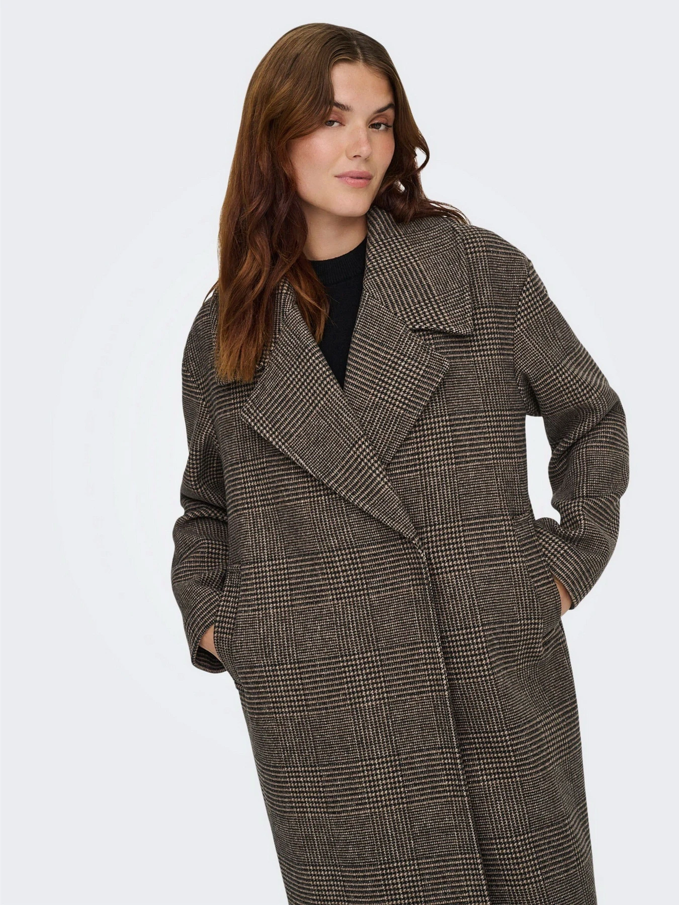 Пальто и плащи Only MADISON LIFE CHECK COAT модель 15349086_Seal Brown Check Пальто и плащи Only MADISON LIFE CHECK COAT модель 15349086_Seal Brown Check Фото