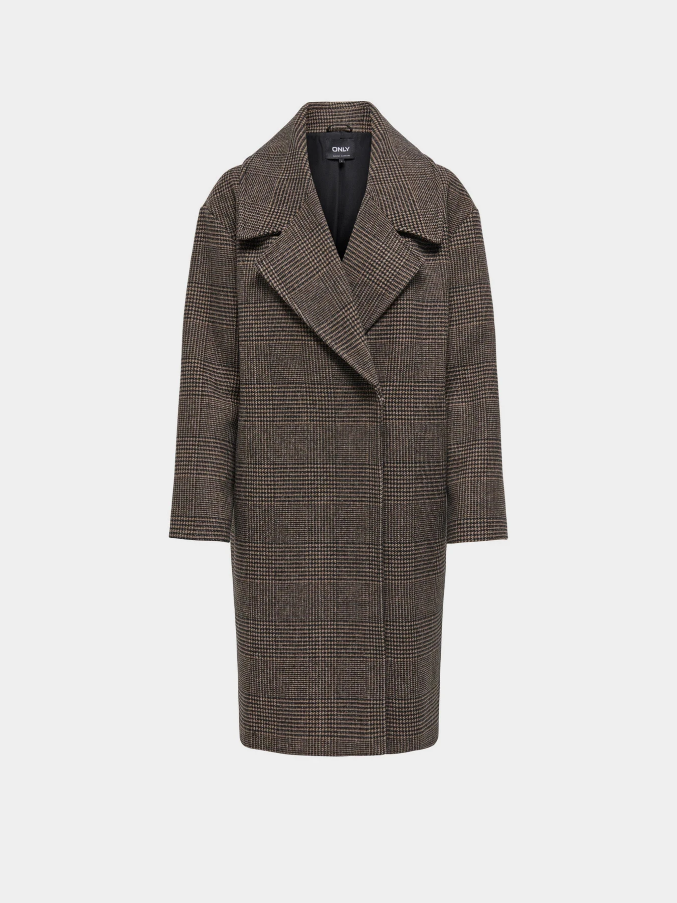 Пальто и плащи Only MADISON LIFE CHECK COAT модель 15349086_Seal Brown Check Пальто и плащи Only MADISON LIFE CHECK COAT модель 15349086_Seal Brown Check Фото