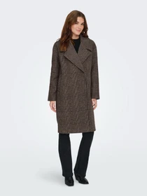 Пальто и плащи Only MADISON LIFE CHECK COAT модель 15349086_Seal Brown Check Фото