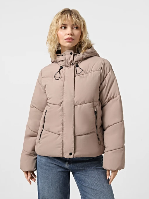Куртки и дубленки Only MAGGI LIFE SHORT PUFFER модель 15349123_Silver Mink Фото