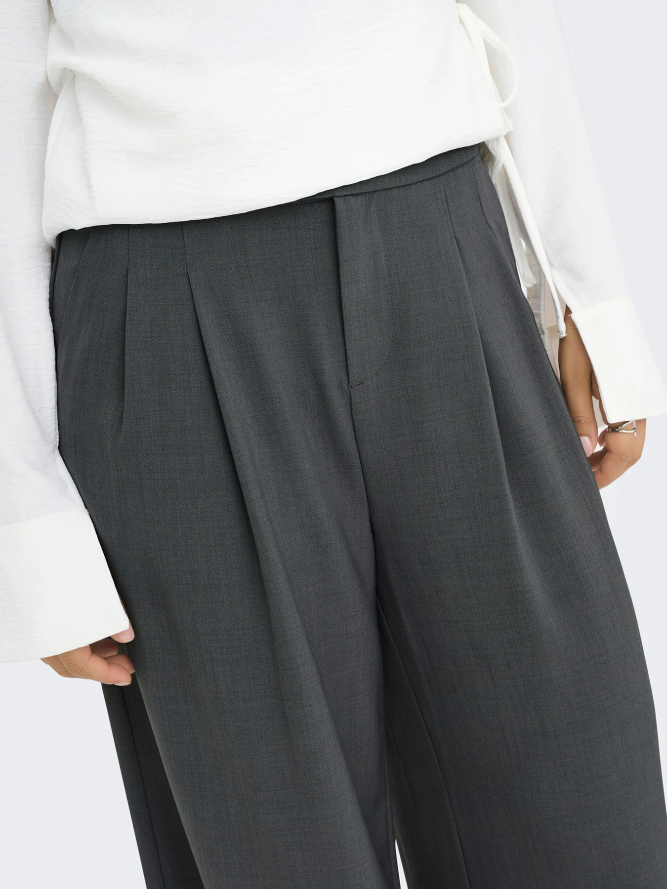 Штани Only SVEA LIFE HW WIDE PANT модель 15351068_Dark Grey Melange Штани Only SVEA LIFE HW WIDE PANT модель 15351068_Dark Grey Melange Фото