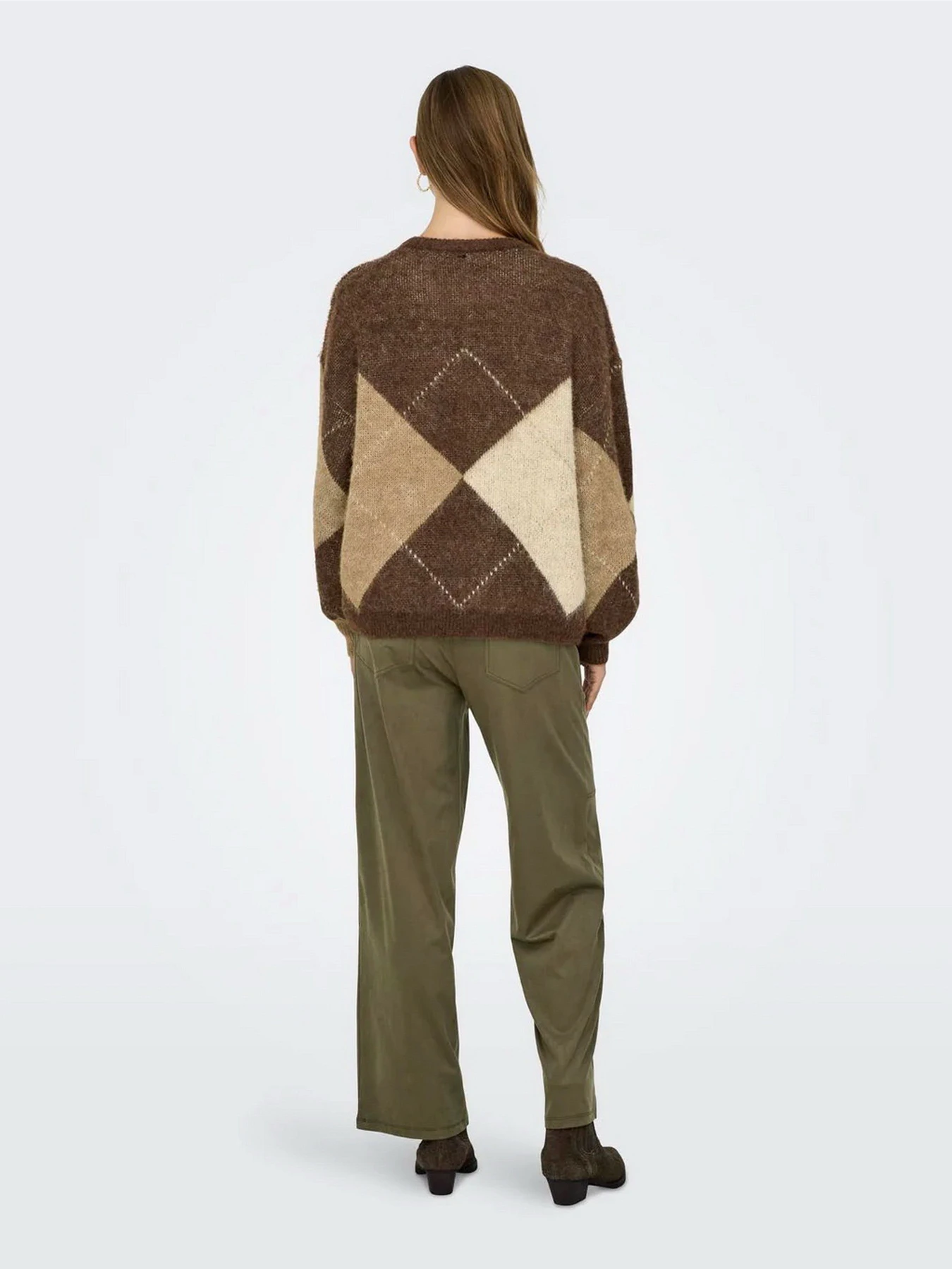 Светри та кардигани Only NOEME LIFE LS JQ O-NECK KNT модель 15353226_Chestnut Biscotti/Melange/ Светри та кардигани Only NOEME LIFE LS JQ O-NECK KNT модель 15353226_Chestnut Biscotti/Melange/ Фото