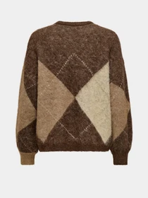 Светри та кардигани Only NOEME LIFE LS JQ O-NECK KNT модель 15353226_Chestnut Biscotti/Melange/ Фото