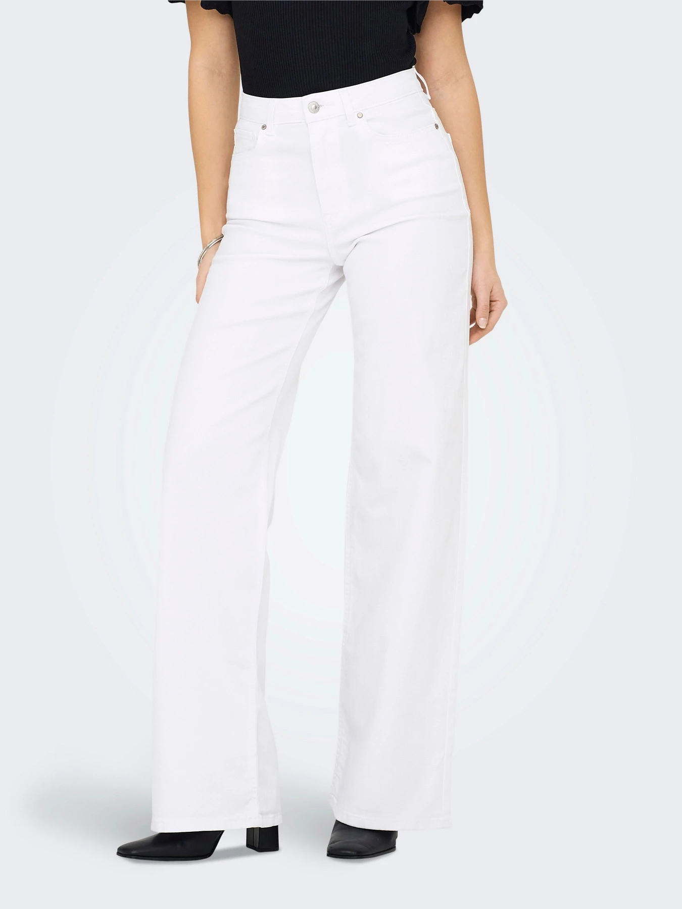 Джинсы Only MADISON BLUSH HW WIDE DNM модель 15310632_White Фото
