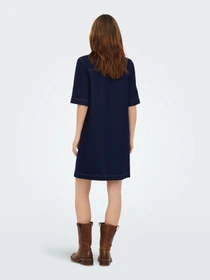 Платья Only BELLE S/S BUTTON DRESS модель 15324384_Dark Blue Denim Фото