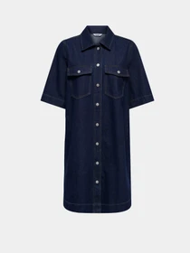 Платья Only BELLE S/S BUTTON DRESS модель 15324384_Dark Blue Denim Фото