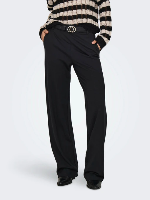 Брюки Only POPTRASH LIFE MW STRAIGHT PNT модель 15341829_Black Фото