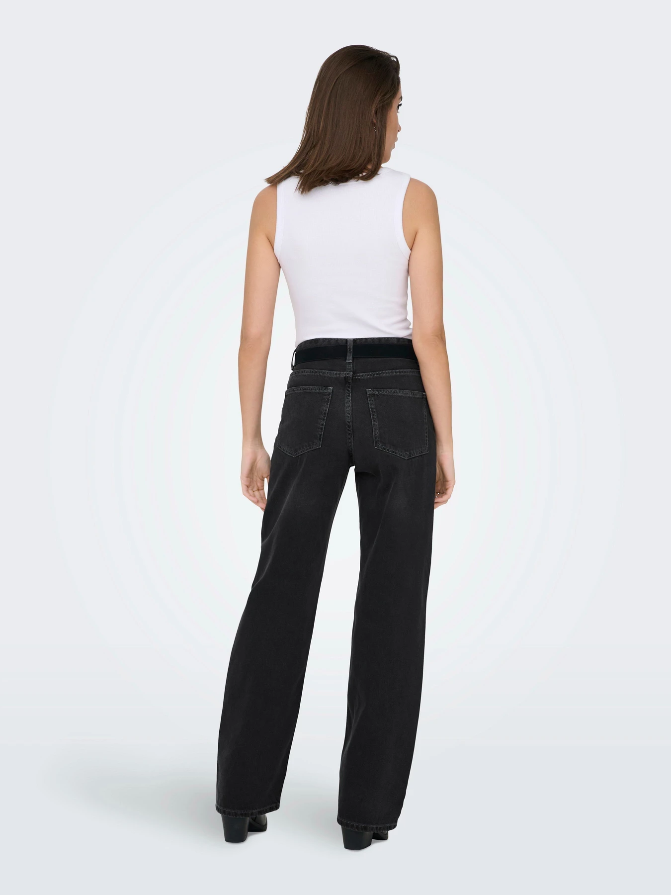 Джинси Only MADDIE-O HW WIDE DNM модель 15346244_Washed Black Фото