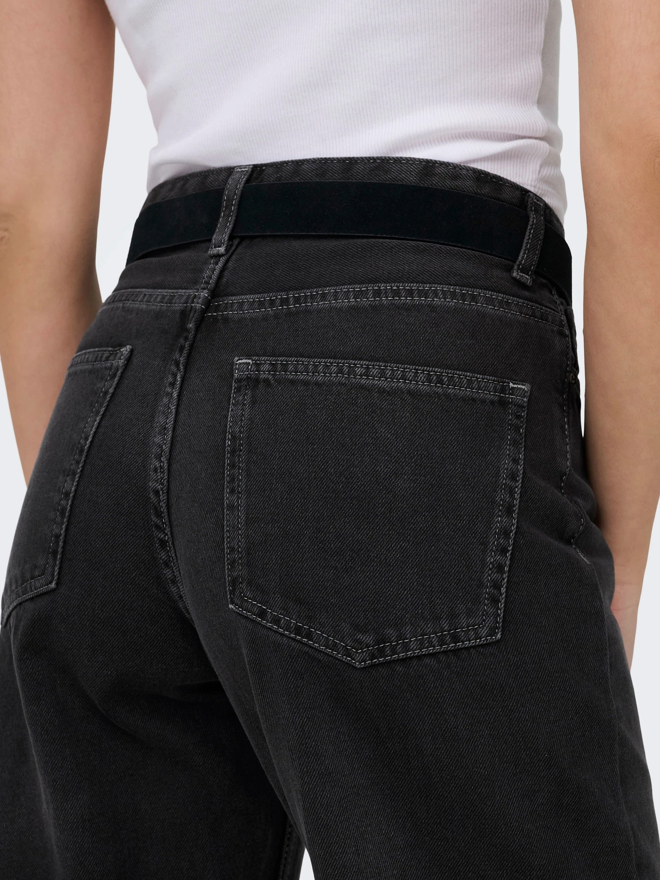 Джинси Only MADDIE-O HW WIDE DNM модель 15346244_Washed Black Фото