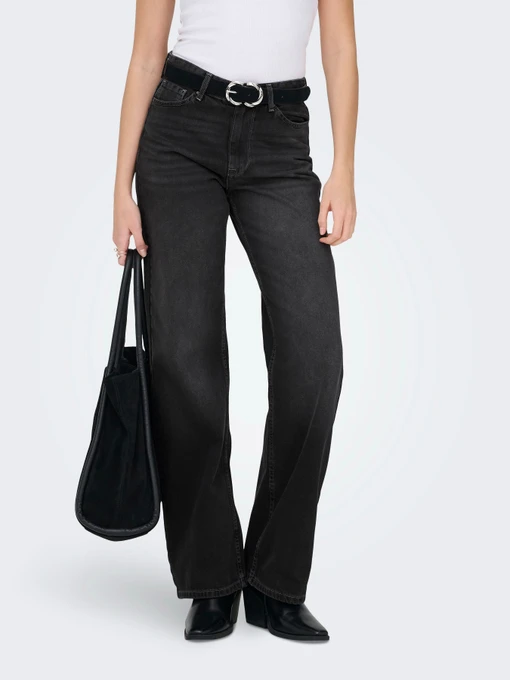 Джинси Only MADDIE-O HW WIDE DNM модель 15346244_Washed Black Фото